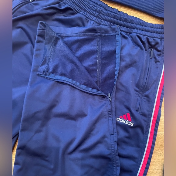 Adidas black 2-piece prime green activewear. Front zipper, pants drawstring, L - Picture 8 of 15